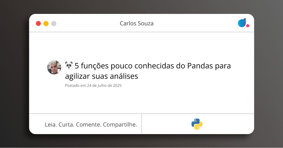 🐼 5 funções pouco conhecidas do Pandas para agilizar suas análises ...