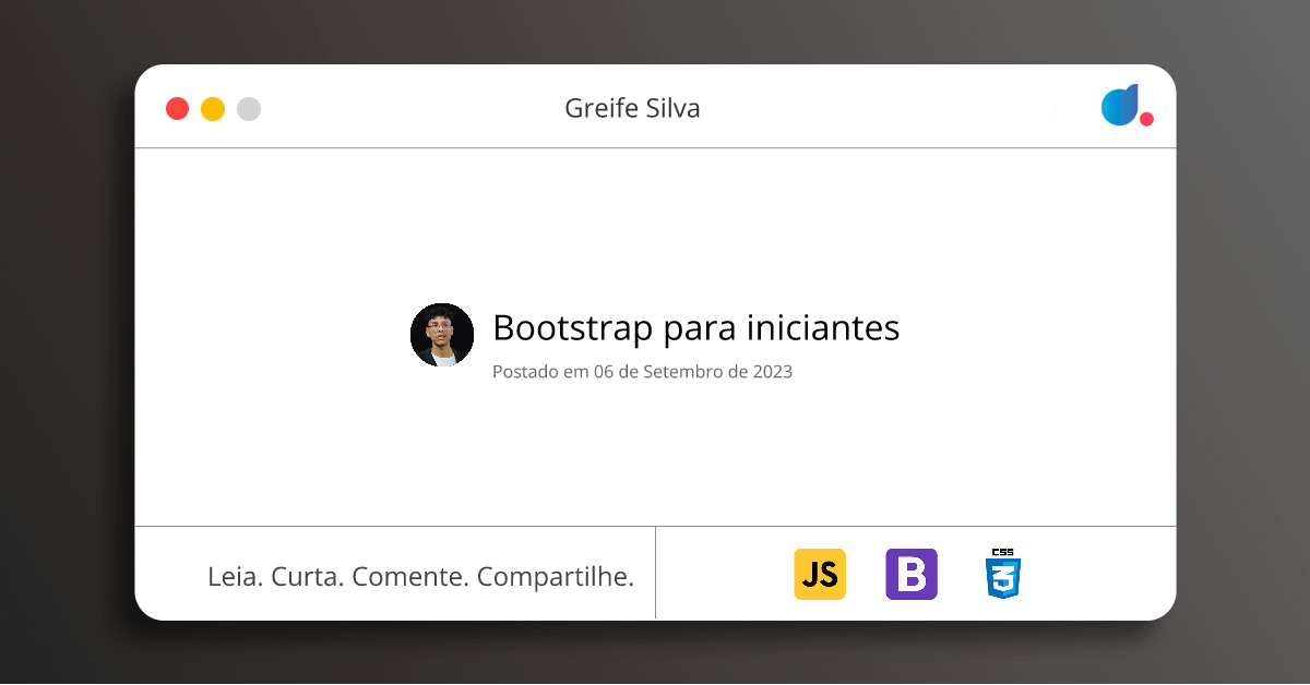 Bootstrap para iniciantes | Greife Silva | JavaScript | Bootstrap | CSS ...