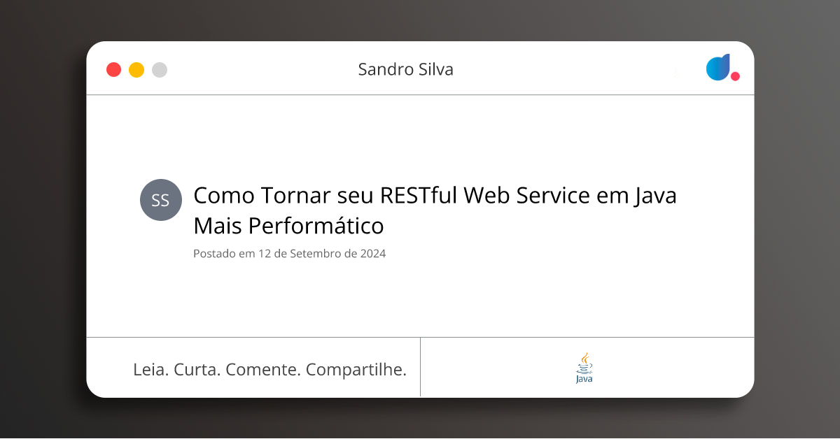 Como Tornar seu RESTful Web Service em Java Mais Performático | Sandro ...