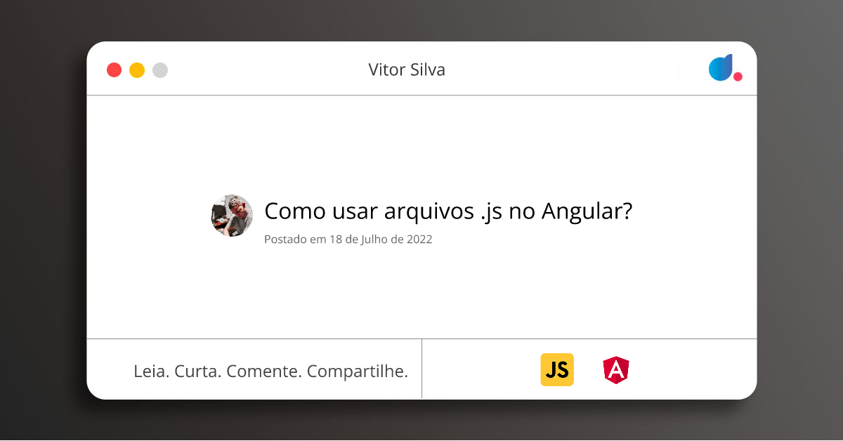 Como usar arquivos .js no Angular? | Vitor Silva | JavaScript | Angular ...