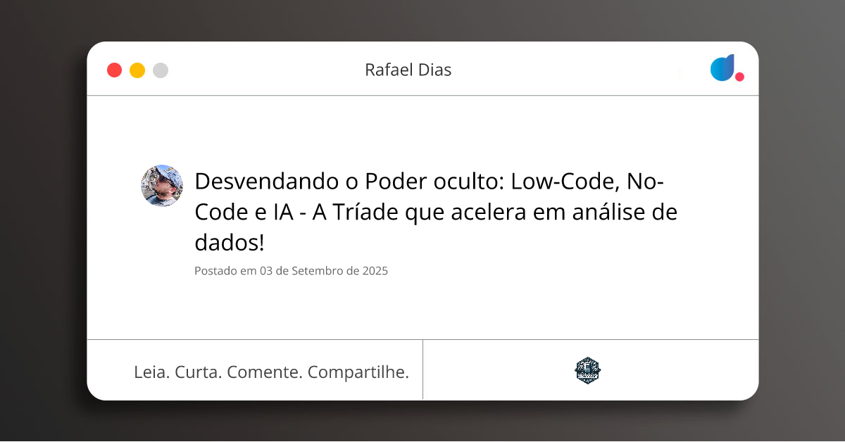 Desvendando o Poder oculto: Low-Code, No-Code e IA - A Tríade que ...