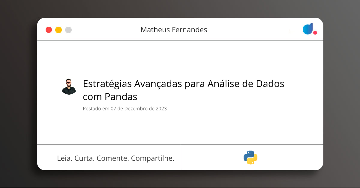 Estratégias Avançadas para Análise de Dados com Pandas | Matheus ...
