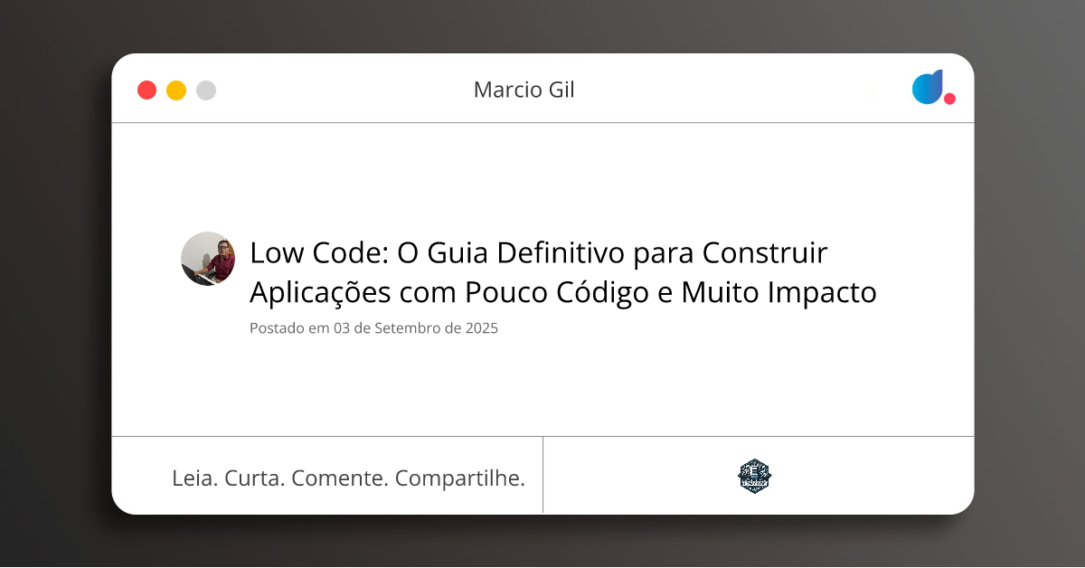 Low Code: O Guia Definitivo para Construir Aplicações com Pouco Código ...