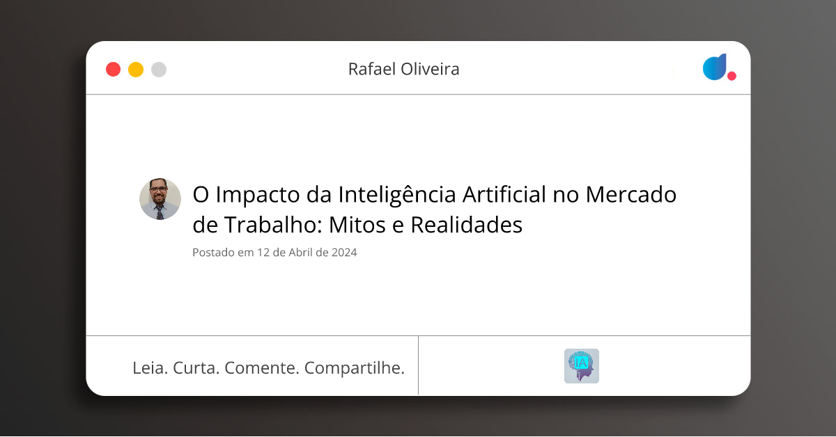 O Impacto da Inteligência Artificial no Mercado de Trabalho: Mitos e ...