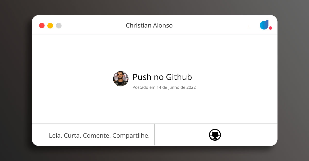 Push no Github | Christian Alonso | GitHub | DIO