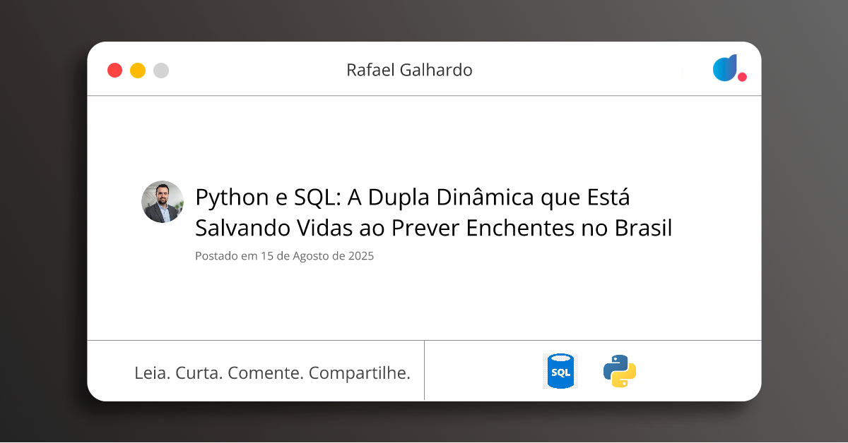 Python e SQL: A Dupla Dinâmica que Está Salvando Vidas ao Prever ...