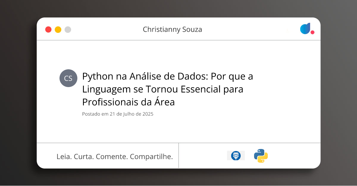 Python na Análise de Dados: Por que a Linguagem se Tornou Essencial ...