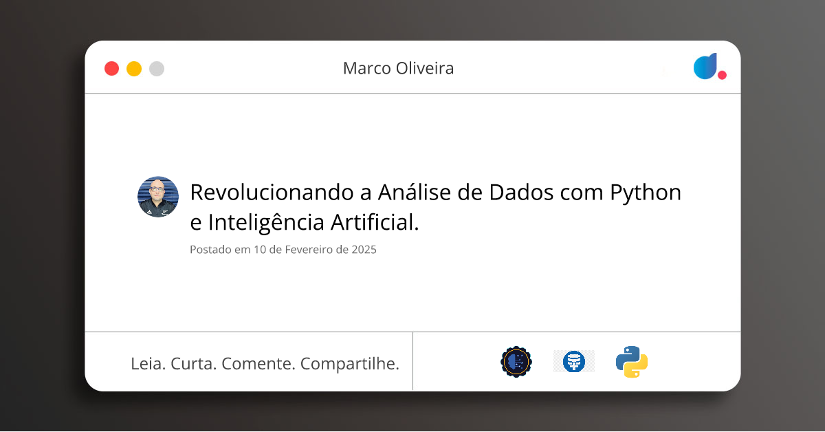 Revolucionando a Análise de Dados com Python e Inteligência Artificial ...