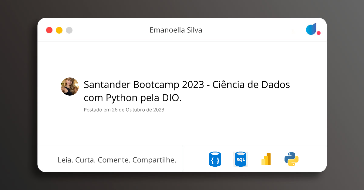 Santander Bootcamp 2023 - Ciência de Dados com Python pela DIO ...