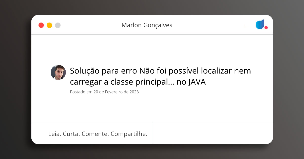 Solução para erro Não foi possível localizar nem carregar a classe ...