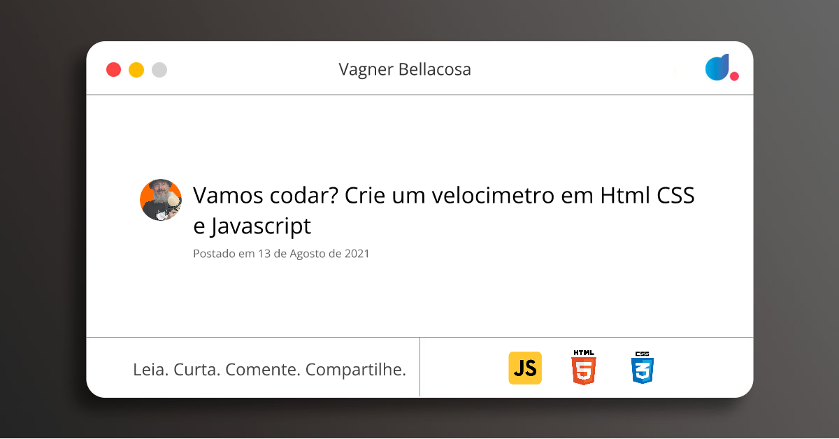Vamos codar? Crie um velocimetro em Html CSS e Javascript | Vagner ...